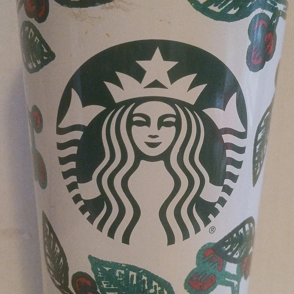 Starbucks Hot & Cold SS Tumbler Holly Berry 2016 Coffee Tea Vac